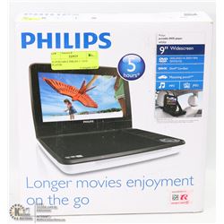 #2-PORTABLE PHILIPS 9" DVD PLAYER