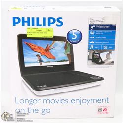 #3-PORTABLE PHILIPS 9" DVD PLAYER