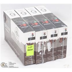 4 BOXES OF BRAZILIAN COFFEE FLAVOR E JUICE REFILLS