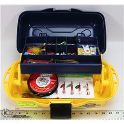 FLAMBEAU TACKLE BOX WITH CONTENTS.