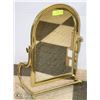 Image 1 : BRASS VANITY MIRROR ON STAND