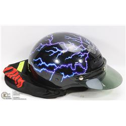 HARLEY-DAVIDSON HELMET AND VISOR.