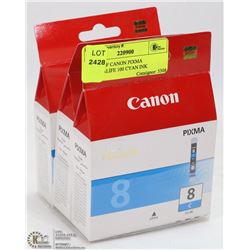 3 PACK OF CANON PIXMA CHROMALIFE 100 CYAN INK