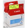 Image 1 : 3 PACK OF CANON PIXMA CHROMALIFE 100 CYAN INK