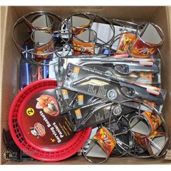 BOX OF STORE CLOSURE MERCHANDISE, INCLUDING: