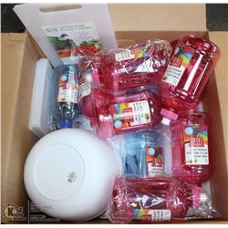 BOX OF STORE CLOSURE MERCHANDISE, INCLUDING: