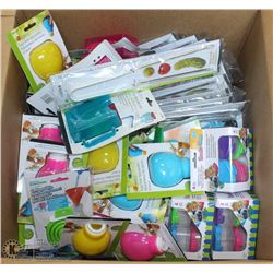 BOX OF STORE CLOSURE MERCHANDISE, INCLUDING: