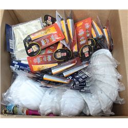 BOX OF STORE CLOSURE MERCHANDISE, INCLUDING: