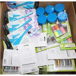 BOX OF STORE CLOSURE MERCHANDISE, INCLUDING: