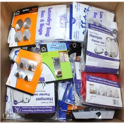 BOX OF STORE CLOSURE MERCHANDISE, INCLUDING: