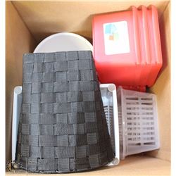 BOX OF STORE CLOSURE MERCHANDISE, INCLUDING: