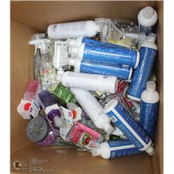 BOX OF STORE CLOSURE MERCHANDISE, INCLUDING: