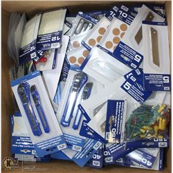 BOX OF STORE CLOSURE MERCHANDISE, INCLUDING: