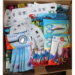 BOX OF STORE CLOSURE MERCHANDISE, INCLUDING: