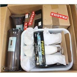 BOX OF STORE CLOSURE MERCHANDISE, INCLUDING: