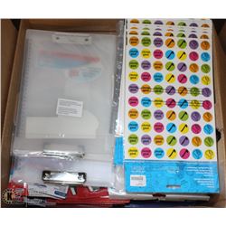 BOX OF STORE CLOSURE MERCHANDISE, INCLUDING: