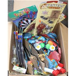 BOX OF STORE CLOSURE MERCHANDISE, INCLUDING: