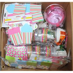 BOX OF STORE CLOSURE MERCHANDISE, INCLUDING: