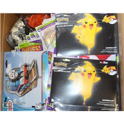 BOX OF STORE CLOSURE MERCHANDISE, INCLUDING: