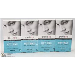 4 BOXES OF PARISSA STRIP FREE HOT WAX