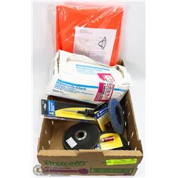 ESTATE FLAT OF TOOLS & SAFETY GEAR - MASKS, FUSES,