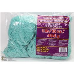 1LB BAG OF 100% ACRYLIC YARN GREEN