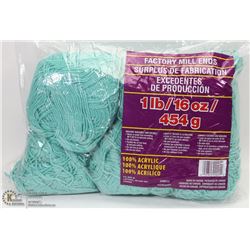 1LB BAG OF 100% ACRYLIC YARN GREEN