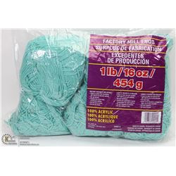 1LB BAG OF 100% ACRYLIC YARN GREEN