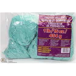 1LB BAG OF 100% ACRYLIC YARN GREEN