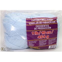 1LB BAG OF 100% ACRYLIC YARN LIGHT BLUE