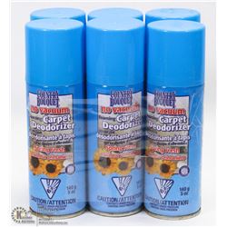 LOT OF 6 BOTTLES OF NO VACUUM FOAMING CARPET