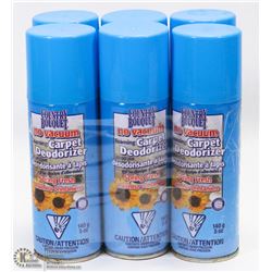 LOT OF 6 BOTTLES OF NO VACUUM FOAMING CARPET