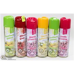 LOT OF 6 ASSORTED AIR FRESHENERS/ DEODORIZERS