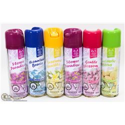 LOT OF 6 ASSORTED AIR FRESHENERS/ DEODORIZERS