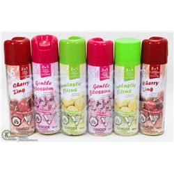 LOT OF 6 ASSORTED AIR FRESHENERS/ DEODORIZERS