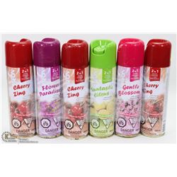 LOT OF 6 ASSORTED AIR FRESHENERS/ DEODORIZERS
