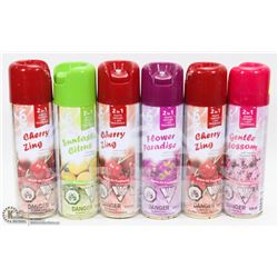 LOT OF 6 ASSORTED AIR FRESHENERS/ DEODORIZERS
