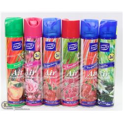 LOT OF 6 ASSORTED AIR FRESHENERS/ DEODORIZERS