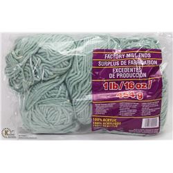 1LB BAG OF 100% ACRYLIC YARN GREEN