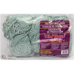 1LB BAG OF 100% ACRYLIC YARN GREEN