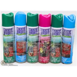 LOT OF 6 ASSORTED AIR FRESHENERS/ DEODORIZERS