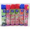 Image 1 : LOT OF 6 CANS OF AIR FRESHENER/ DEODORIZER