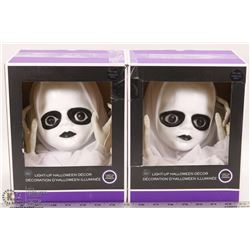 LOT OF 2 LIGHT UP HALLOWEEN DECOR