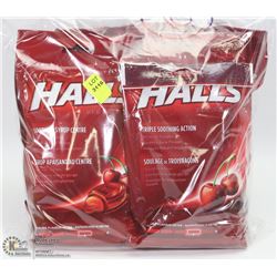 LOT OF 10 HALLS SOOTHING SYRUP CENTER LOZENGES