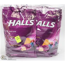 LOT OF 10 HALLS SOOTHING SYRUP CENTER LOZENGES