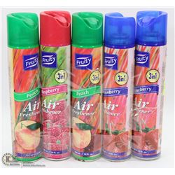 LOT OF 5 CANS OF AIR FRESHENERS