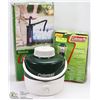 COLEMAN LANTERN, HAND PUMP, WATER JUG