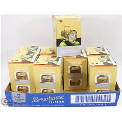 BOX OF RECHARGEABLE CAMPING LANTERNS