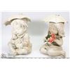 Image 1 : PAIR OF BOY AND GIRL GARDEN STATUES