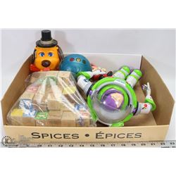 FLAT OF COLLECTIBLE TOYS TALKING BUZZ LIGHTYEAR,